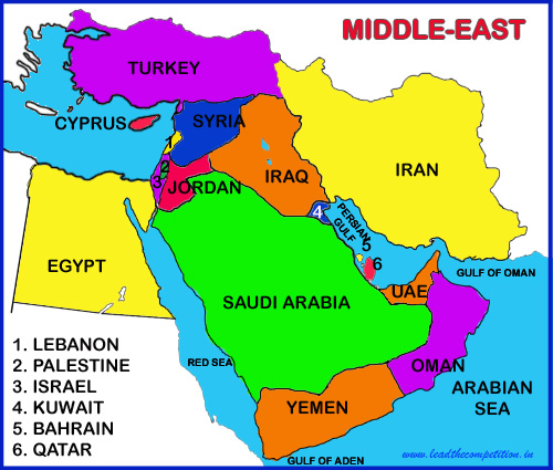 countries of the middle east