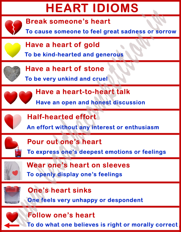 heart idioms