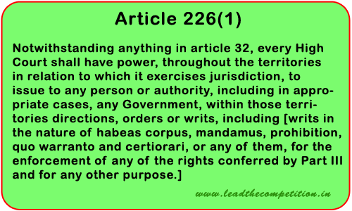 Article 226(1)