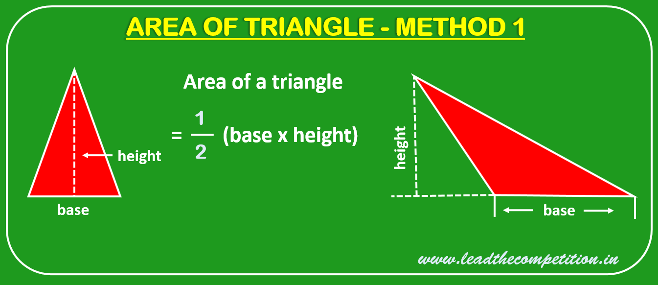 Area of triangle formula one